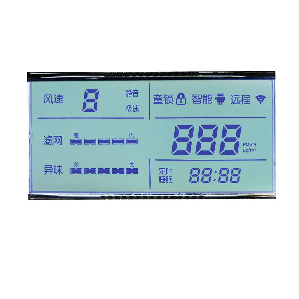 Pantalla LCD de segmento de medidor digital